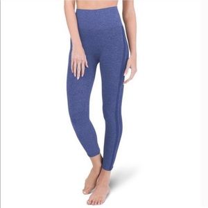 SPANK Assets Blue Leggings Vertical Side Stripe (L)